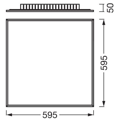 Osram - накладная светодиодная панель PLANON LED/40W/230V 59,5x59,5 см белая