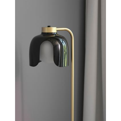 Osram - підлогова лампа DECOR COROLLE 1xE27/15W/230V чорна/золота