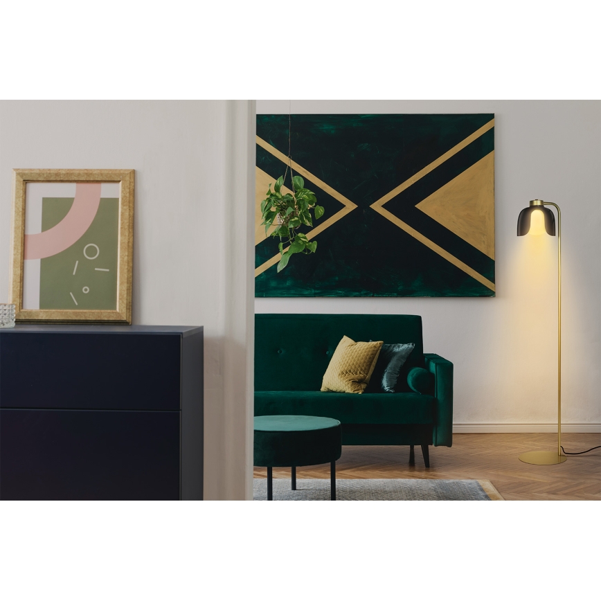 Osram - підлогова лампа DECOR COROLLE 1xE27/15W/230V чорна/золота