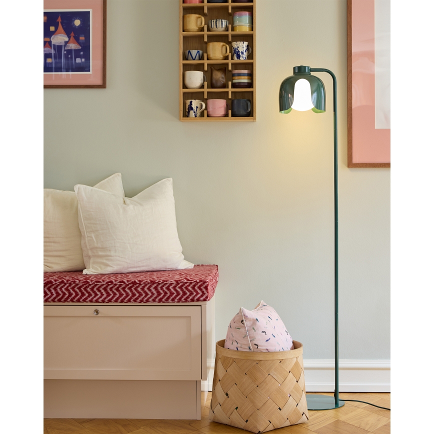 Osram - Підлогова лампа DECOR COROLLE 1×E27/15 Вт/230 В зелена