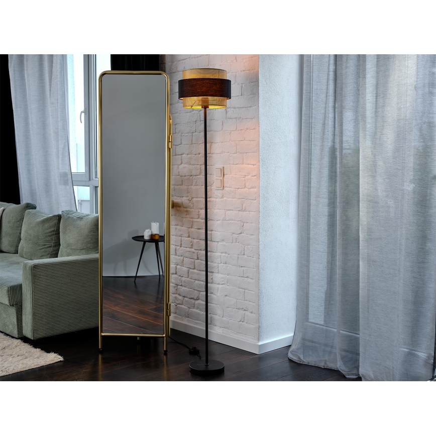 Osram - Підлогова лампа DECOR HORNET 1xE27/10W/230V чорна/золота