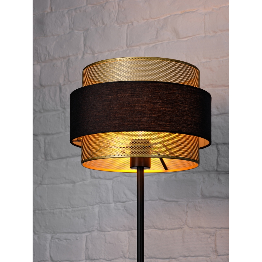 Osram - Підлогова лампа DECOR HORNET 1xE27/10W/230V чорна/золота