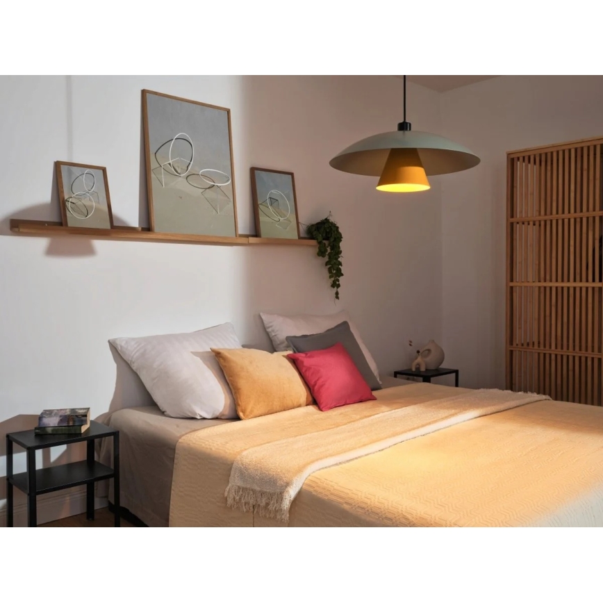 Osram - Підвісна люстра на шнурі DECOR FLYING MUSHROOM 1xE27/25W/230V Ø 50 см зелена