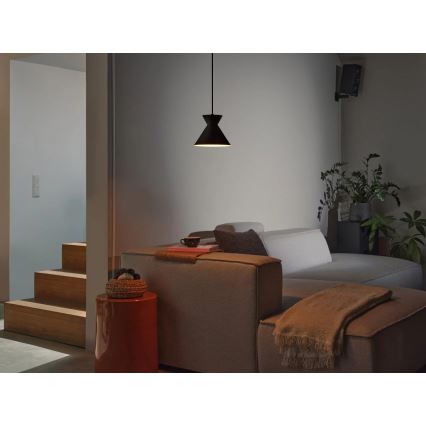 Osram - Підвісна люстра на тросі DECOR WAIST 1xE27/40W/230V чорна