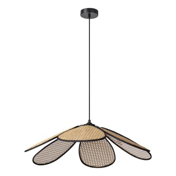 Osram - Підвісний світильник на тросі DECOR RATTAN 1xE27/15W/230V діам. 69 см бежевий/чорний