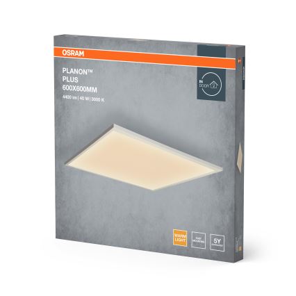 Osram - PLANON LED накладна панель 40 Вт/230 В 59,5x59,5 см біла