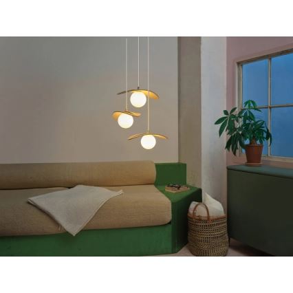 Osram - Подвесная люстра на тросе DECOR PEARL 3xG9/5W/230V бежевая