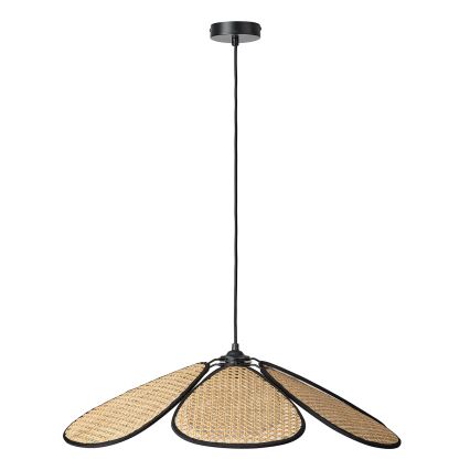 Osram - Подвесной светильник на шнуре DECOR RATTAN 1xE27/15W/230V Ø 69 см бежевый/чёрный