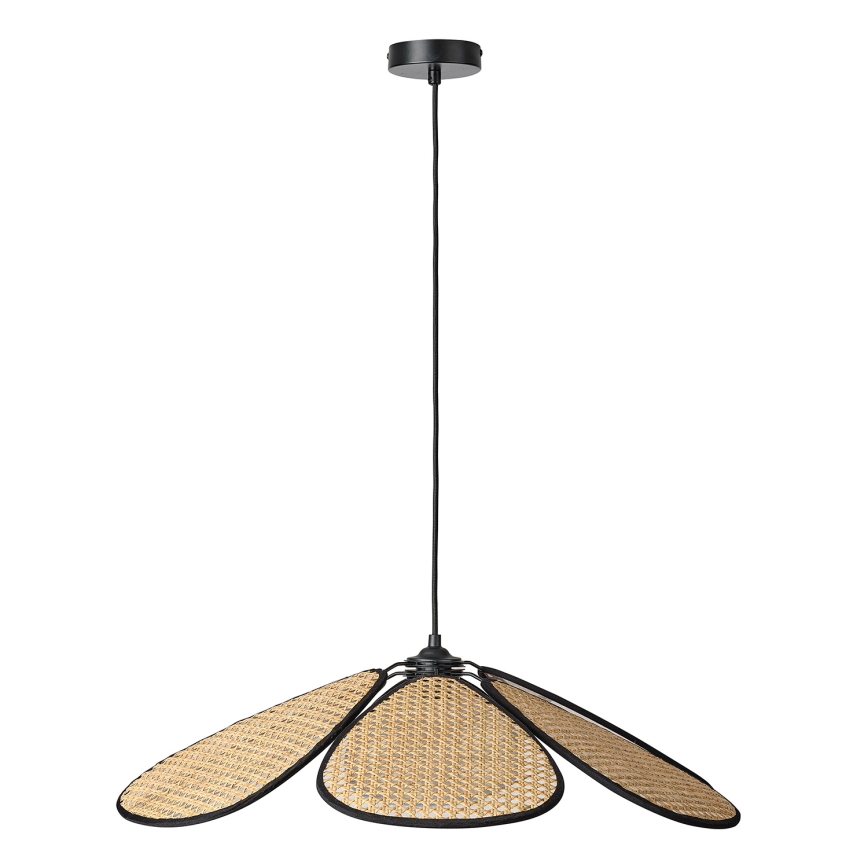 Osram - Подвесной светильник на шнуре DECOR RATTAN 1xE27/15W/230V Ø 69 см бежевый/чёрный