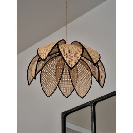 Osram - Подвесной светильник на тросе DECOR RATTAN 1xE27/15W/230V диам. 48 см бежевый/черный