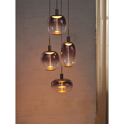 Osram - подвесной кабель NEEDLE PENDANT 4xE27/25W/230V антрацит