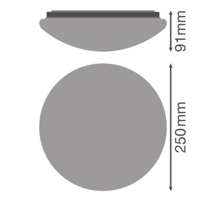 Osram - Потолочный светильник CEILING ESSENTIAL 1xE27/25W/230V диаметр 25 см белый