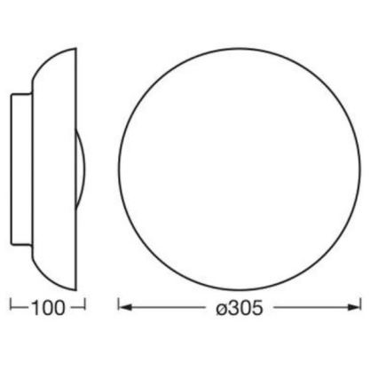 Osram - Потолочный светильник ORBIS MILAN 2xE27/10W/230V, диаметр 30,5 см, коричневый