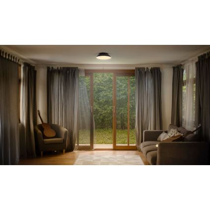 Osram - Потолочный светильник ORBIS MILAN, 2×E27, 10 Вт, 230 В, диаметр 30,5 см, черный