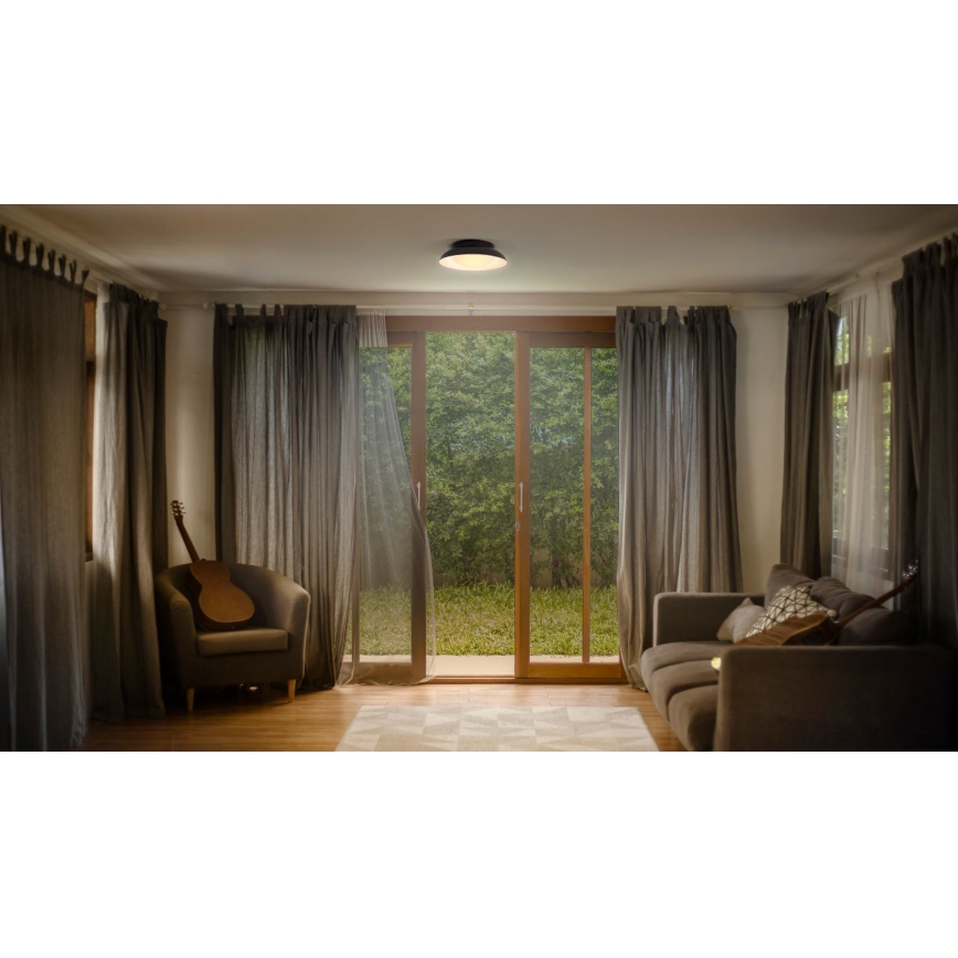 Osram - Потолочный светильник ORBIS MILAN, 2×E27, 10 Вт, 230 В, диаметр 30,5 см, черный