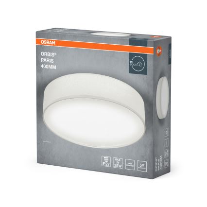 Osram - Потолочный светильник ORBIS PARIS 2xE27/25W/230V Ø 40 см белый