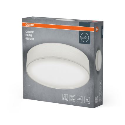 Osram - Потолочный светильник ORBIS PARIS 3xE27/25W/230V диаметр 48 см белый
