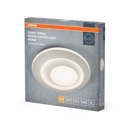 Osram - потолочный светильник ORBIS SPIRAL LED, 27 Вт, 230 В, диаметр 40 см, белый