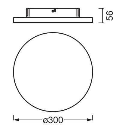 Osram - потолочный светильник PLANON LED/20W/230V 3000K диаметр 30 см белый