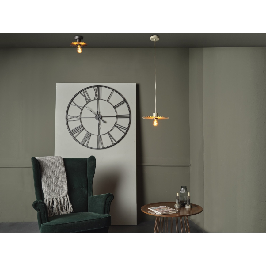 Osram - Потолочный светильник PLISSEE 1xE27/15W/230V Ø 20 см антрацит