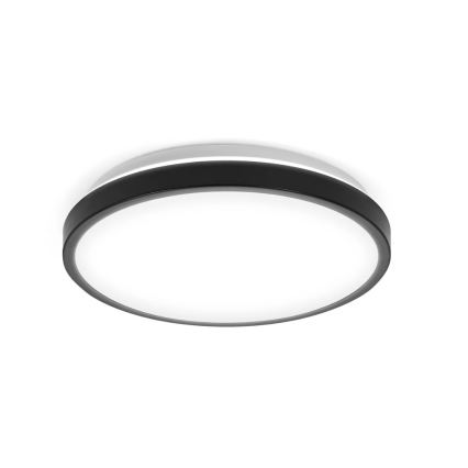 Osram - потолочный светильник для ванной DISC LED, 18W/230V, 3000/4000K, диаметр 30 см, IP44, чёрный