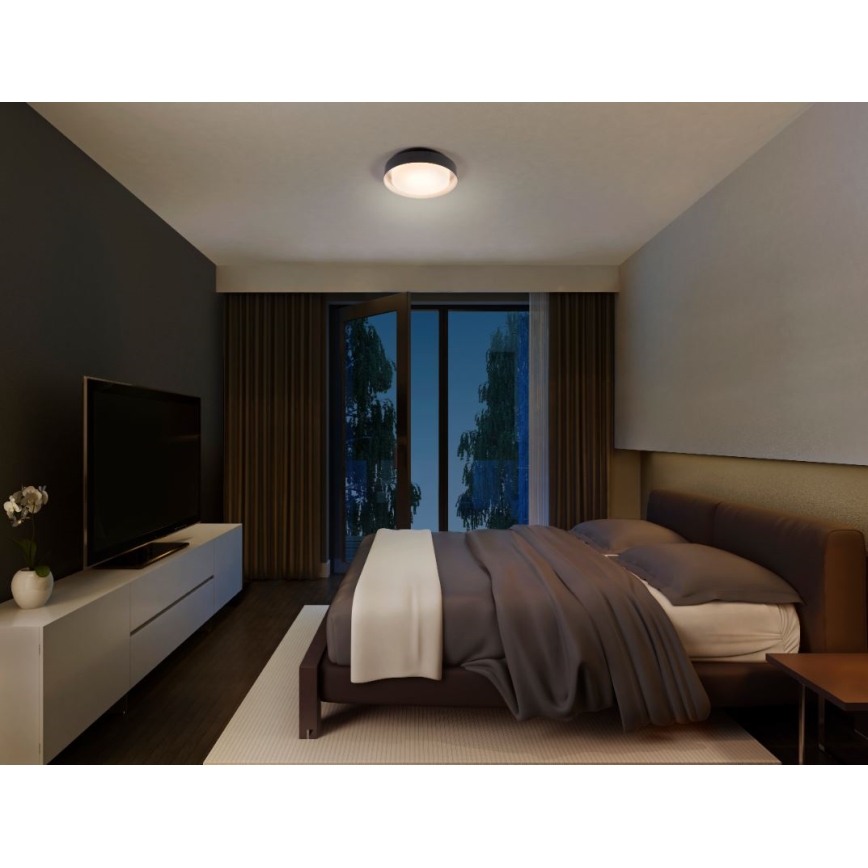 Osram - Потолочный светильник ORBIS MADRID 2xE27/10W/230V диам. 29 см чёрный