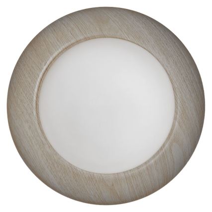 Osram - Потолочный светильник ORBIS MILAN 2×E27/10 Вт/230 В, диаметр 30,5 см, декор под дерево