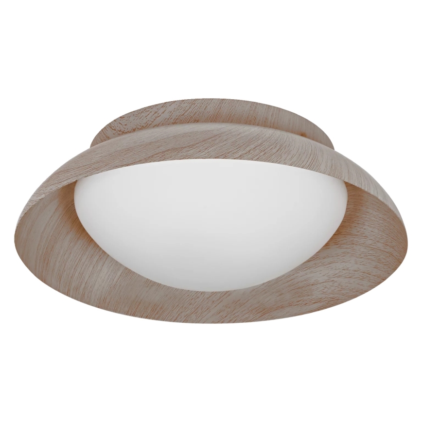 Osram - Потолочный светильник ORBIS MILAN 2×E27/10 Вт/230 В, диаметр 30,5 см, декор под дерево