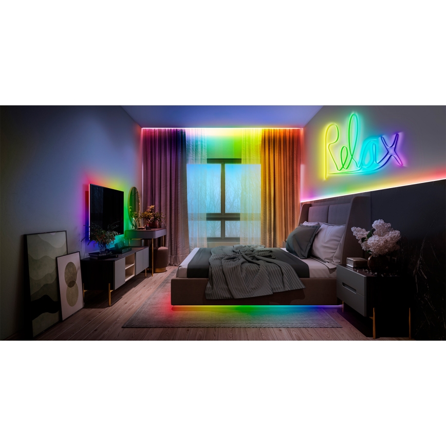 Osram - диммируемая светодиодная RGB-лента SMART+ MAGIC 3 м LED/22 Вт/230 В Wi-Fi + пульт дистанционного управления