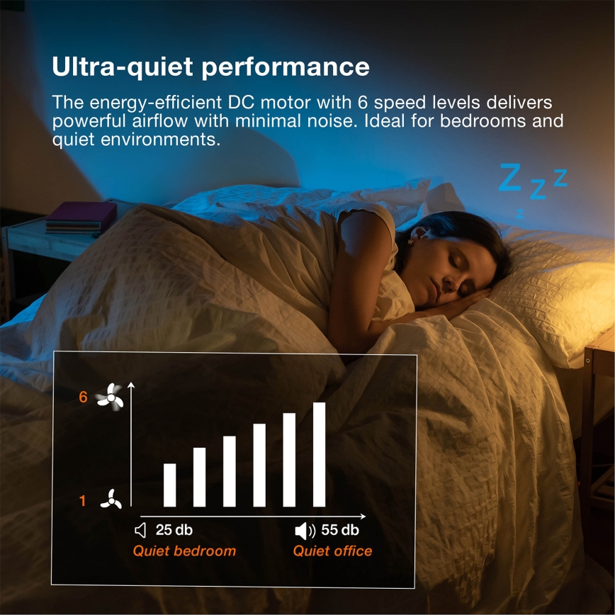 Osram - LED RGB стельовий вентилятор NORDES з регулюванням яскравості LED/18W/230V 3000-6500K + пульт дистанційного керування