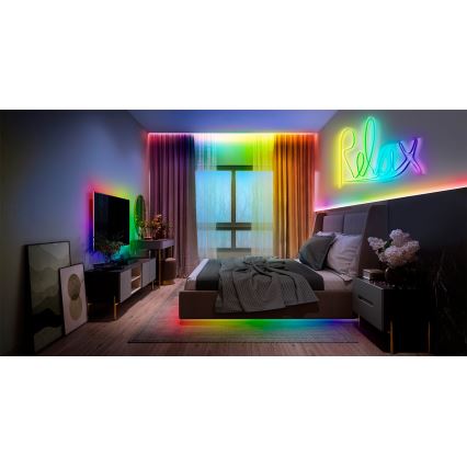 Osram - RGB LED-стрічка з регульованою яскравістю SMART+ MAGIC, 3 м, LED/22 Вт/230 В, Wi‑Fi + пульт дистанційного керування