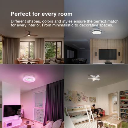 Osram - LED RGB затемнюваний стельовий світильник з вентилятором CIERZO LED/35W/230V 3000-6500K + пульт дистанційного керування