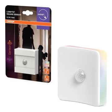 Osram - RGB-светодиодный ночник в розетку с датчиком LUNETTA LED/0,3Вт/230В