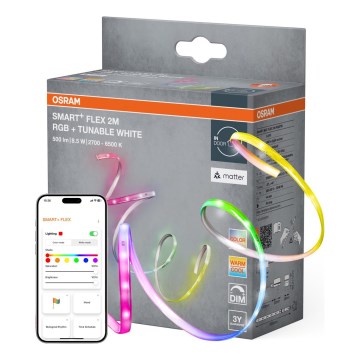 Osram - RGB+TW диммируемая светодиодная лента SMART+ FLEX 2m LED/8,5W/230V 2700-6500K Wi-Fi