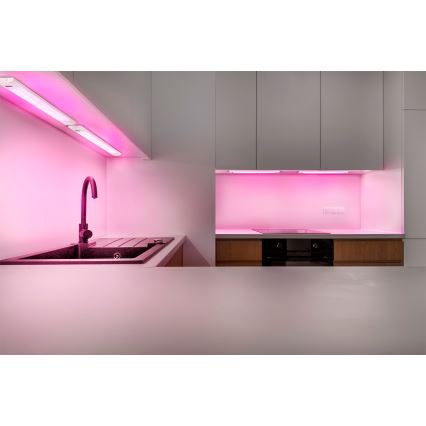 Osram - LED RGBW диммируемый светильник для установки под шкаф LINEAR EDGE LED/8W/230V 50 см белый + пульт дистанционного управления