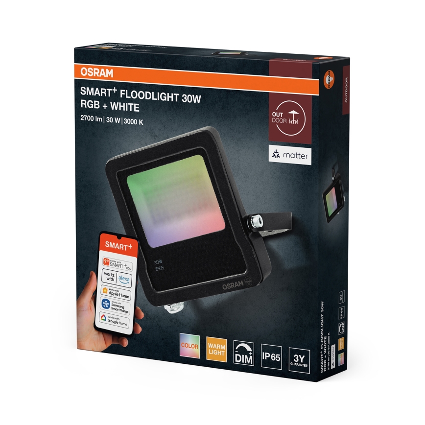 Osram - RGBW світлодіодний димований прожектор SMART+ FLOODLIGHT LED/30W/230V IP65 Wi-Fi