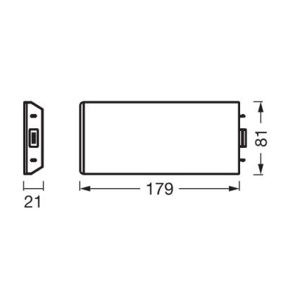 Osram - Комплект розширення для LED-підсвітки UNDERCABINET LED/3,85W/36V 3000K 8,1x17,9 cm чорний