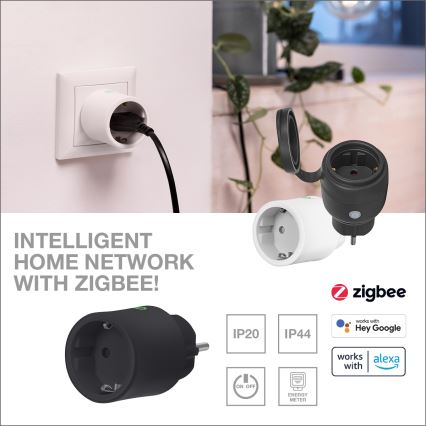 Osram - Розумна розетка SMART+ SCHUKO 2300W/230V/10A чорна