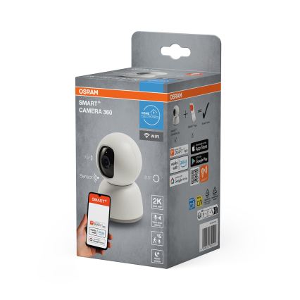 Osram - Розумна внутрішня камера 360° з 2K сенсором SMART+ 230V Wi-Fi