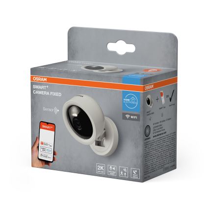 Osram - Розумна внутрішня камера з сенсором 2K SMART+, 230 В, Wi-Fi
