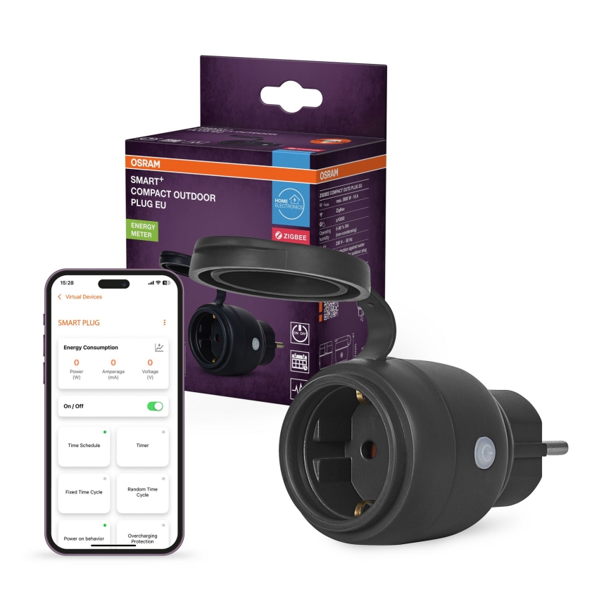 Osram - Розумна зовнішня розетка SMART+ SCHUKO 3680W/230V/16A IP44