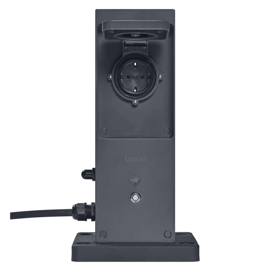Osram - Розумний зовнішній стовпчик із 2 розетками SCHUKO та Wi-Fi повторювачем, IP44