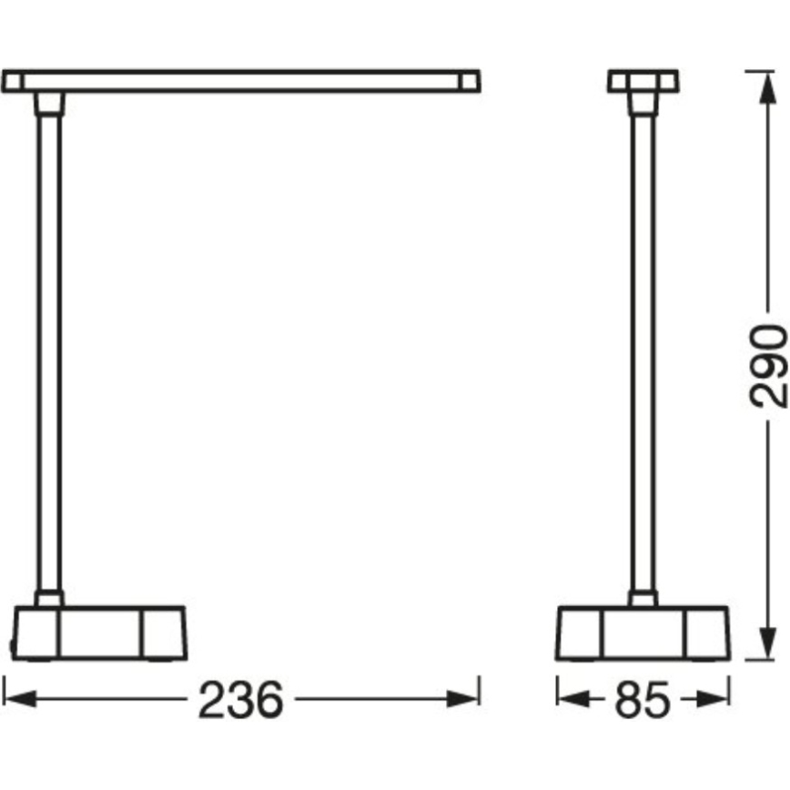 Osram - Сенсорная настольная лампа PANAN с регулировкой яркости LED/5,2W/5V 1200 mAh CRI 90