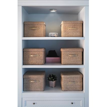 Osram - LED‑сенсорный ночник DOT-IT LED/0,2 Вт/3xAAA, диаметр 6,8 см, серебристый