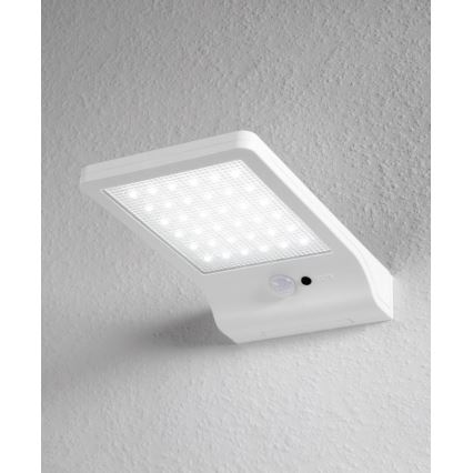 Osram - солнечный светодиодный настенный светильник с датчиком DOORLED, 3 Вт (LED), 3,3 В, 2000 мА·ч, IP44, белый