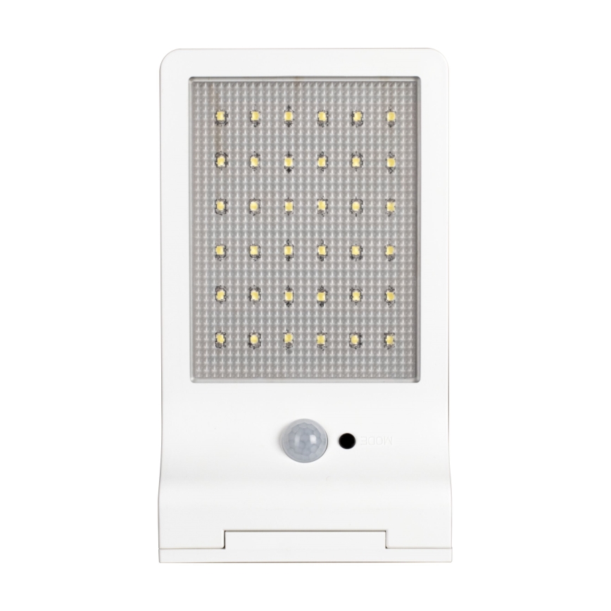 Osram - солнечный светодиодный настенный светильник с датчиком DOORLED, 3 Вт (LED), 3,3 В, 2000 мА·ч, IP44, белый