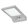 Osram - Сонячний настінний світильник із датчиком DOORLED LED/3W/3,3V 2000 mAh IP44 сріблястий