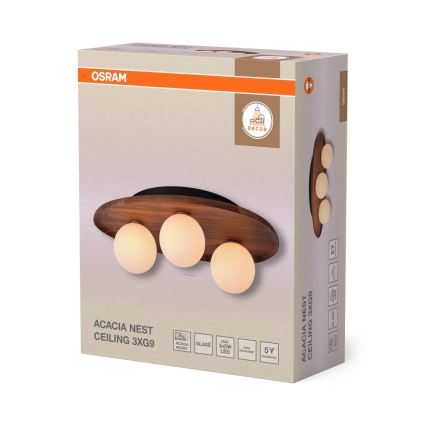 Osram - Стельовий світильник ACACIA NEST 3xG9/5W/230V акація