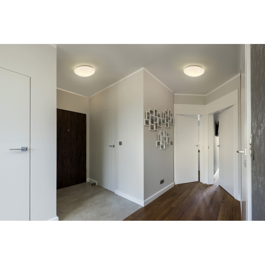 Осрам - Стельовий світильник CEILING ESSENTIAL 2xE27/25W/230V Ø 35 см білий