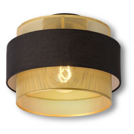 Osram - Стельовий світильник DECOR HORNET 1xE27/10W/230V діаметр 30 см чорний/золотий